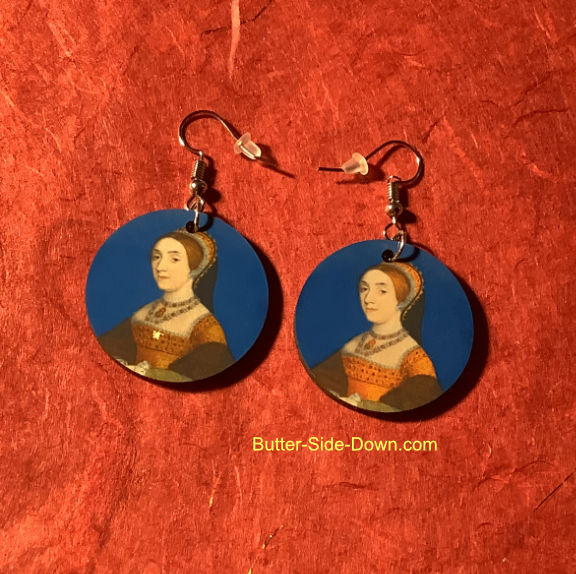 Katherine Howard, Queen of England earrings.