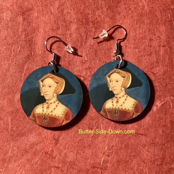 Jane Seymour, Queen of England earrings.