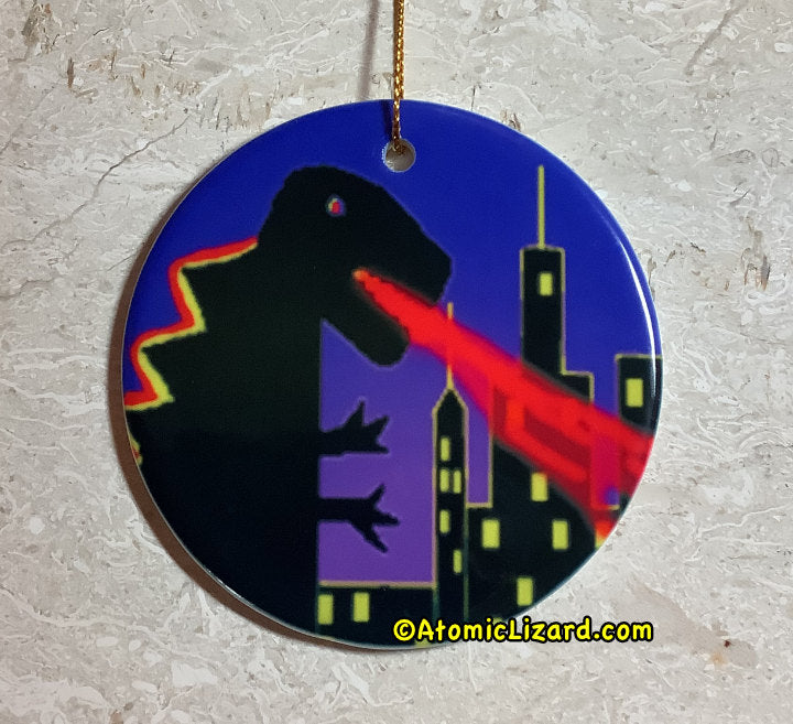 Atomic Lizard tree ornament
