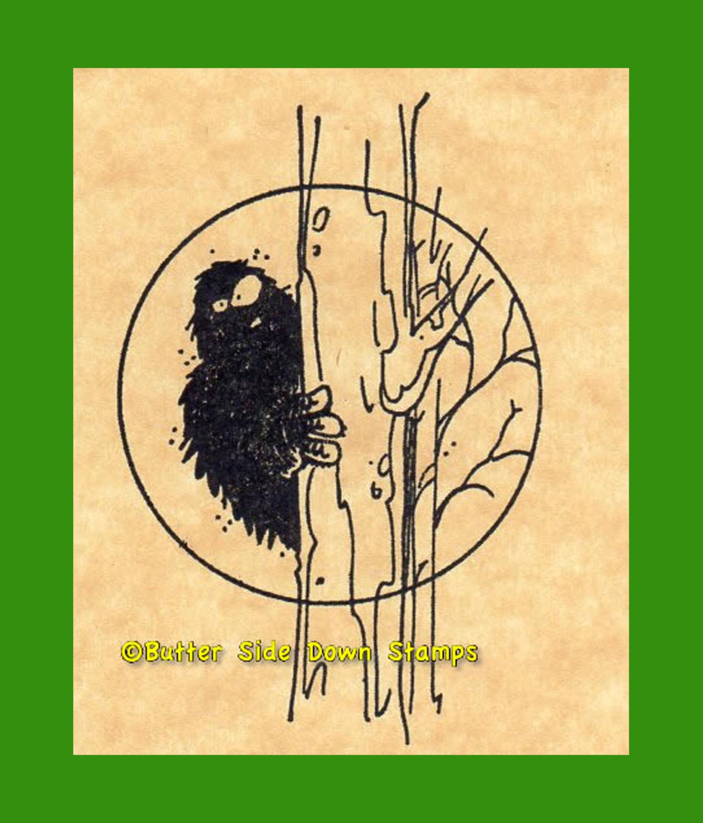 Australian Yowie Rubber Stamp