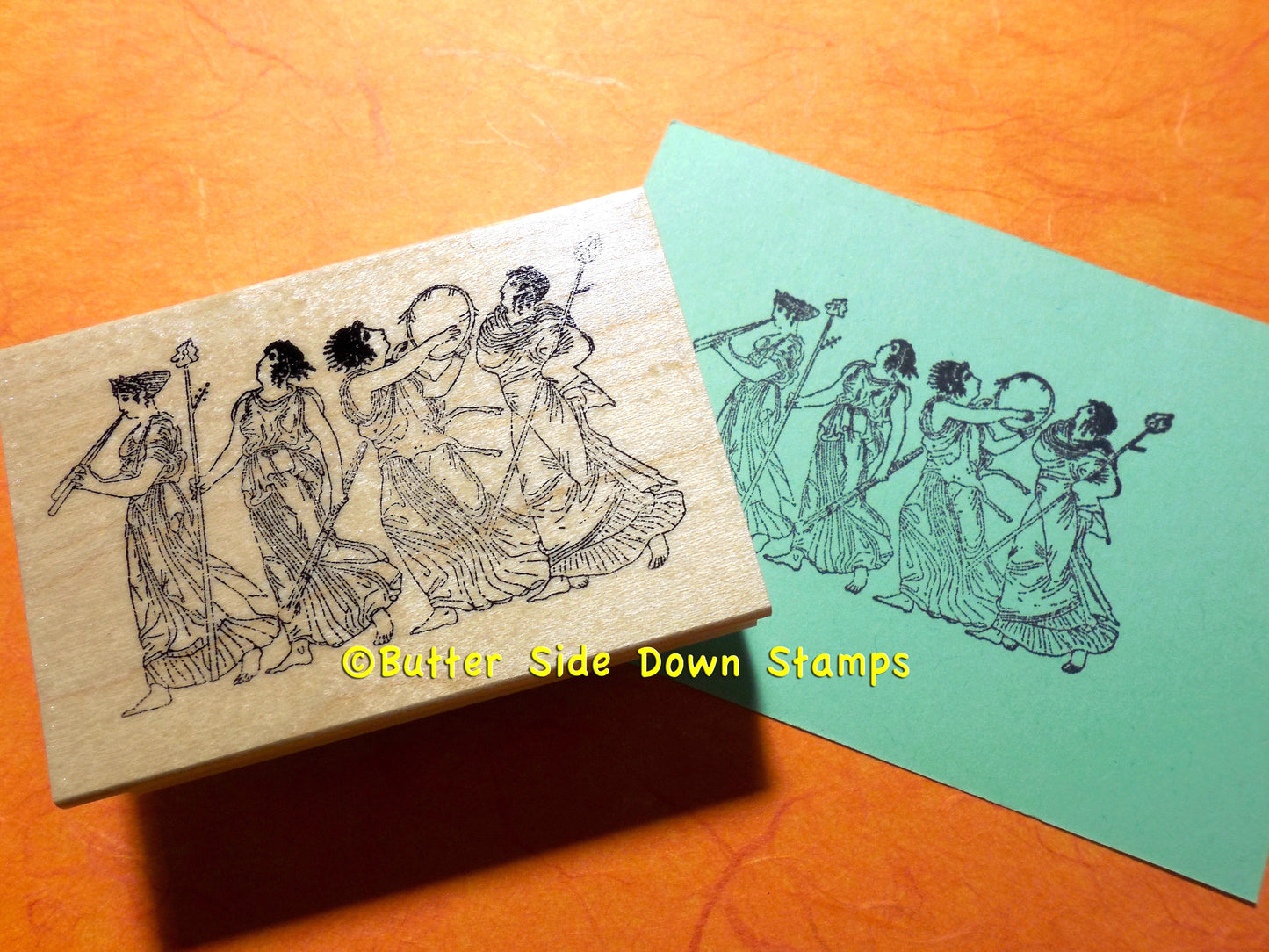 Bacchic Procession sample stamp