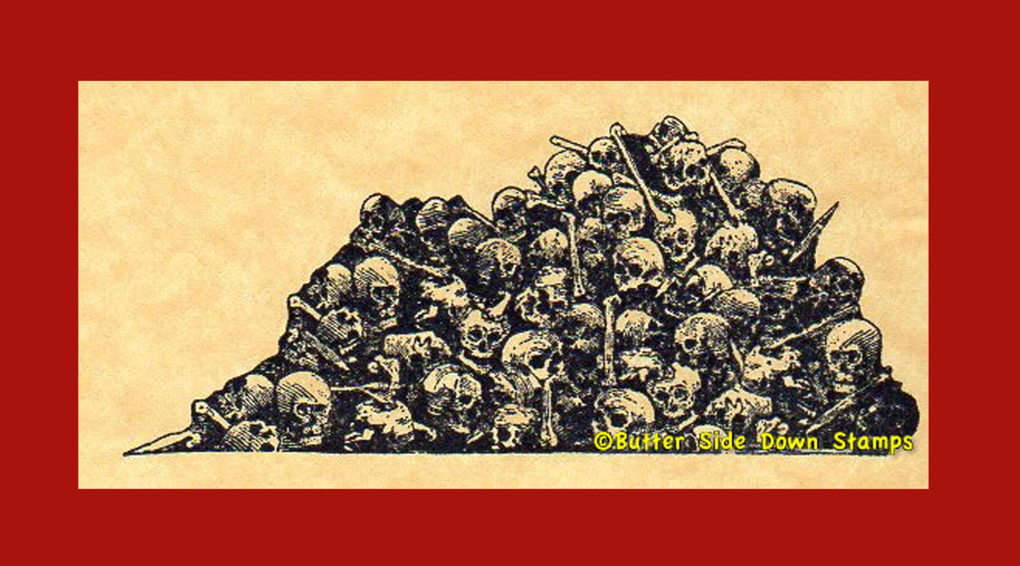 Paris Catacombs Rubber Stamp