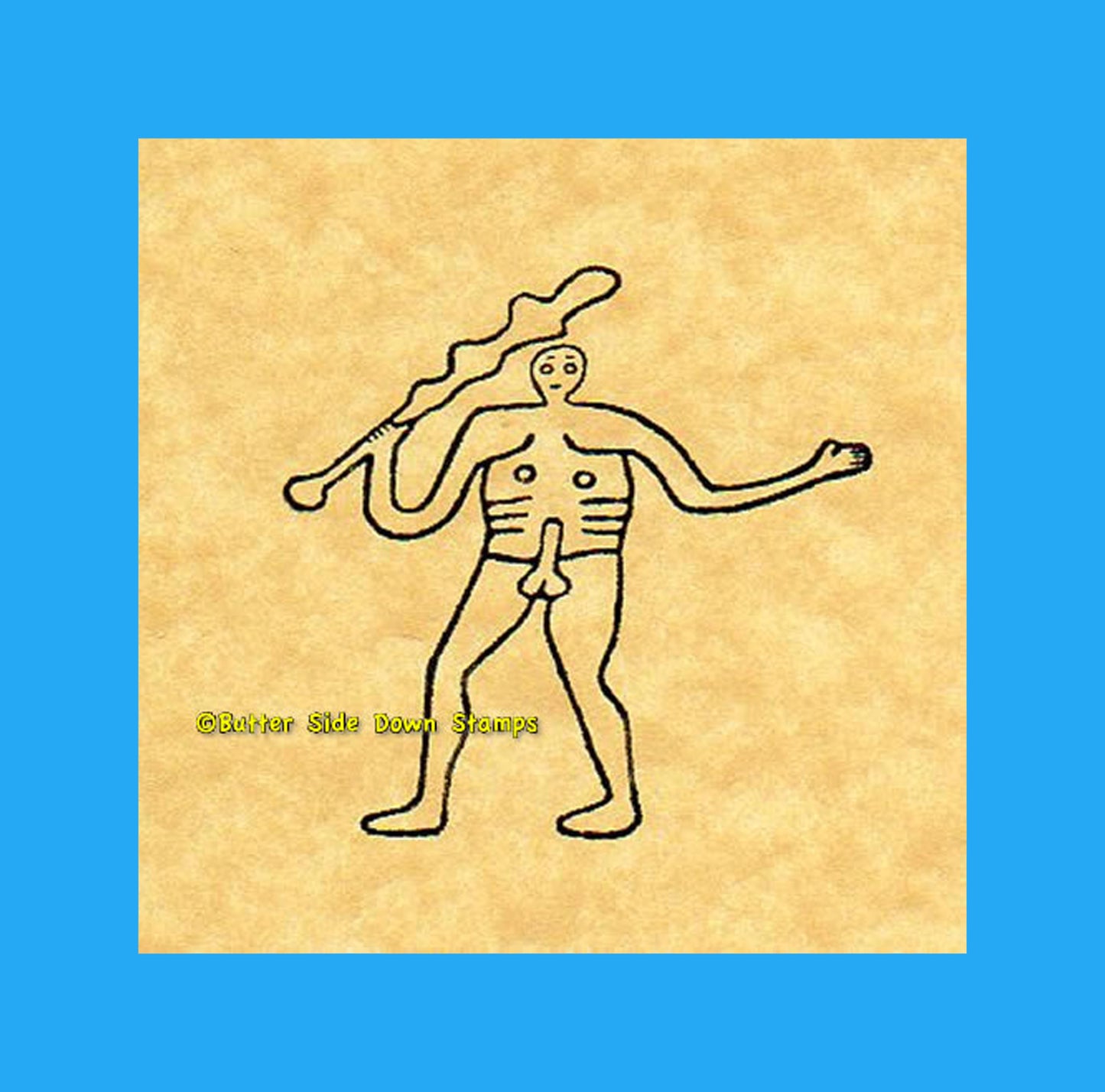 Cerne Abbas Giant Rubber Stamp