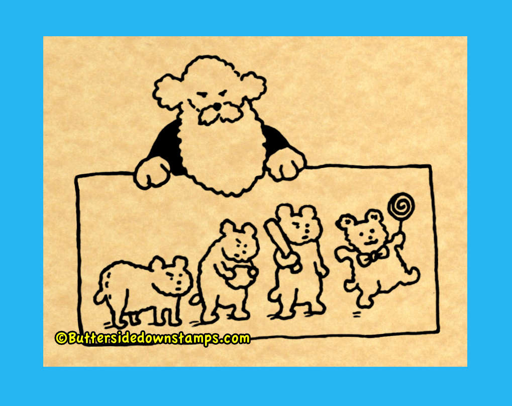 Charles Darwin Teddy Bear Stamp
