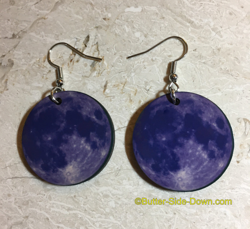 Full moon earrings