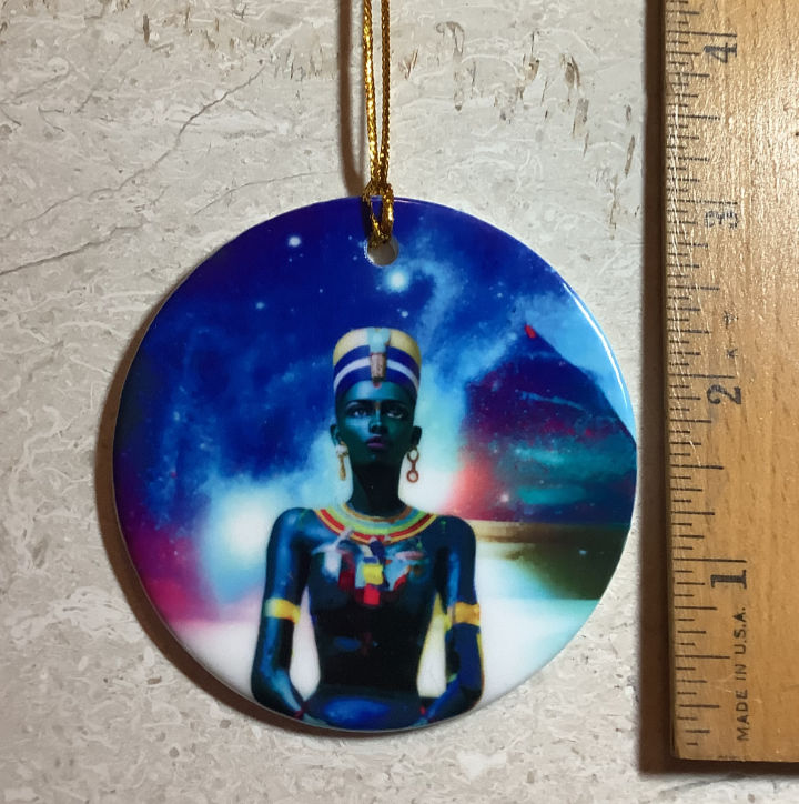 Godess Hathor ceramic ornament