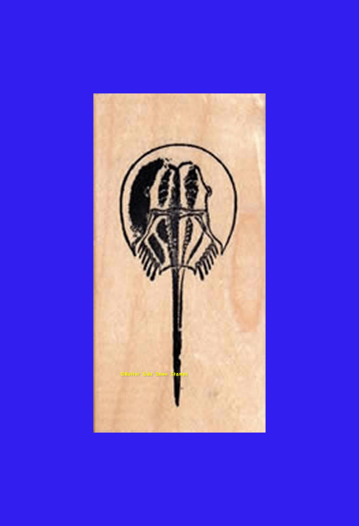 Horseshoe Crab Rubber Stamp