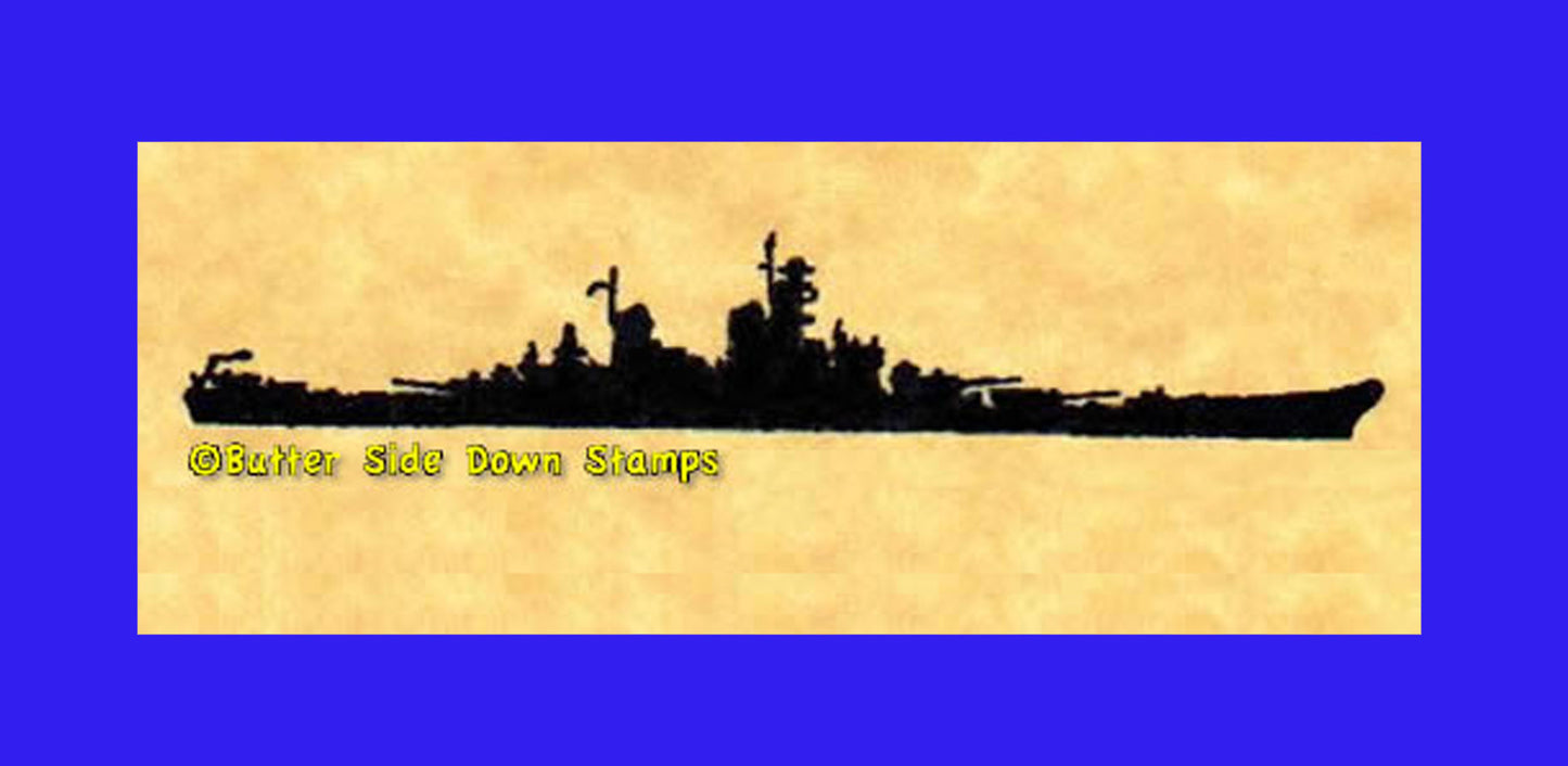 Iowa Class battleship silhouette
