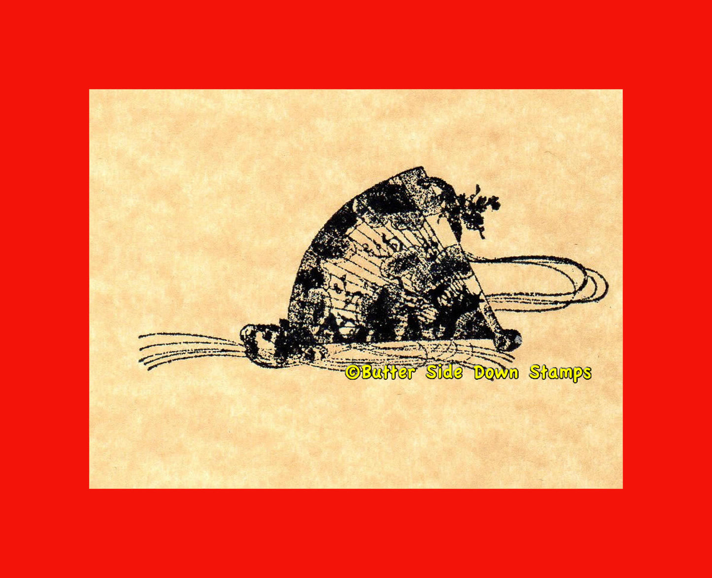 Japanese Fan Rubber Stamp