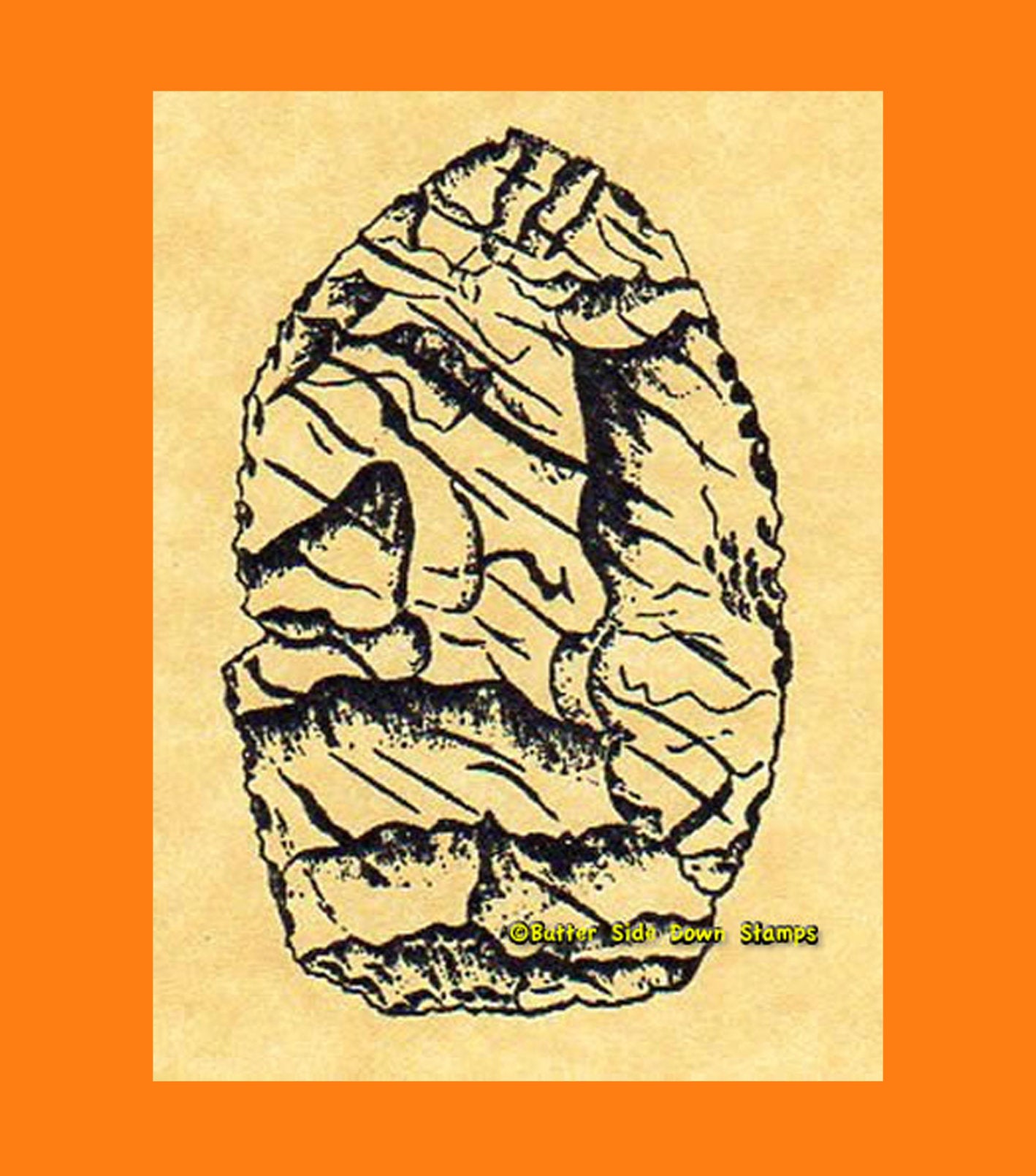 Jasper Lance Rubber Stamp