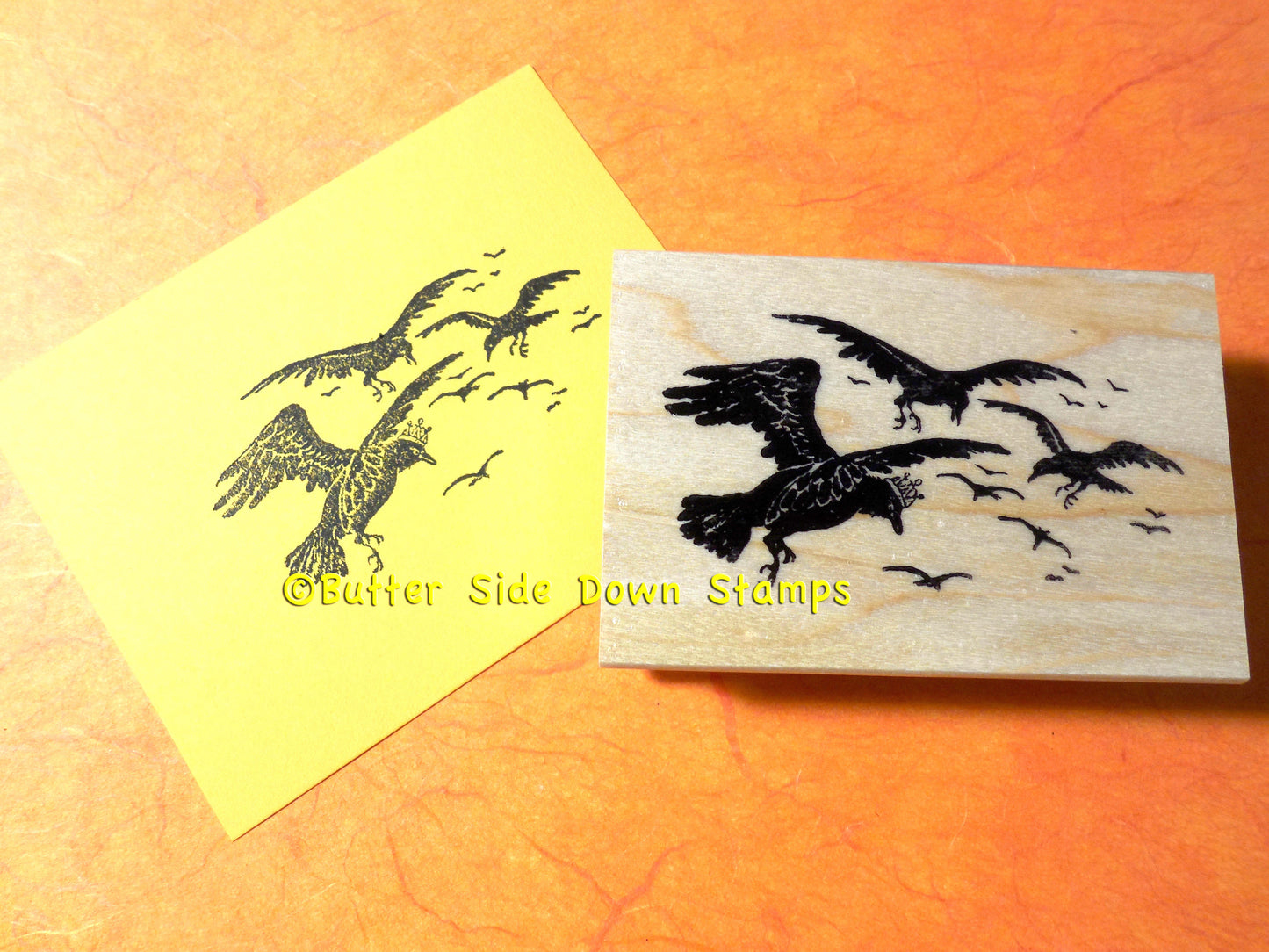 King of the Crows sample stamped image.