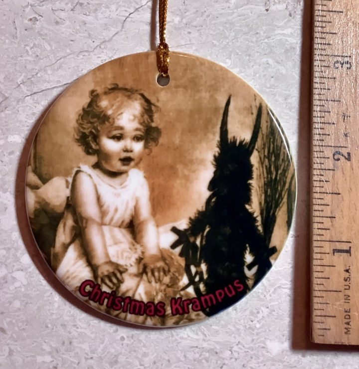 Krampus Ceramic Ornamentsize.