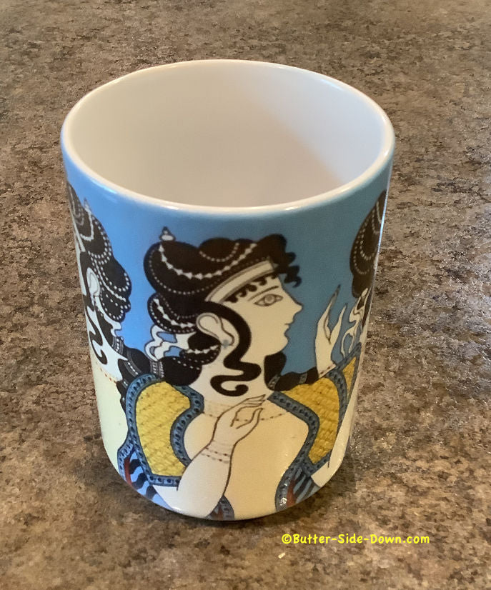 Minoan fresco coffee mug