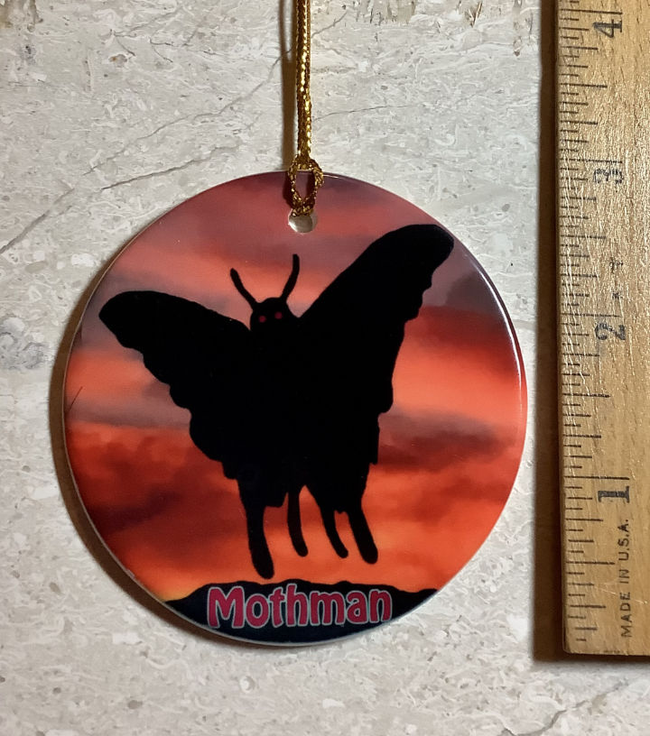 West Virginia Mothman Ceramic Ornament