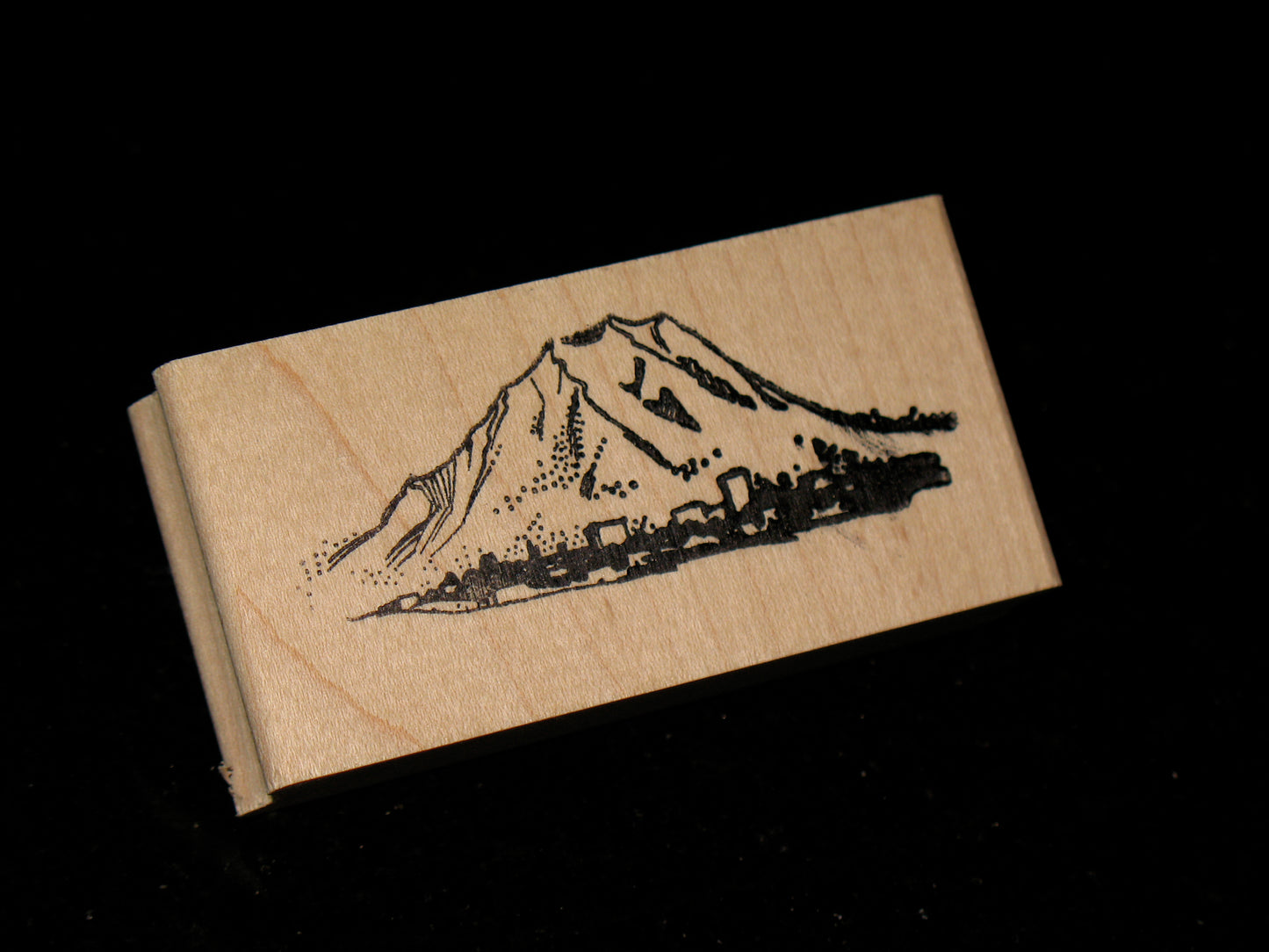 Mount Rainier Rubber Stamp