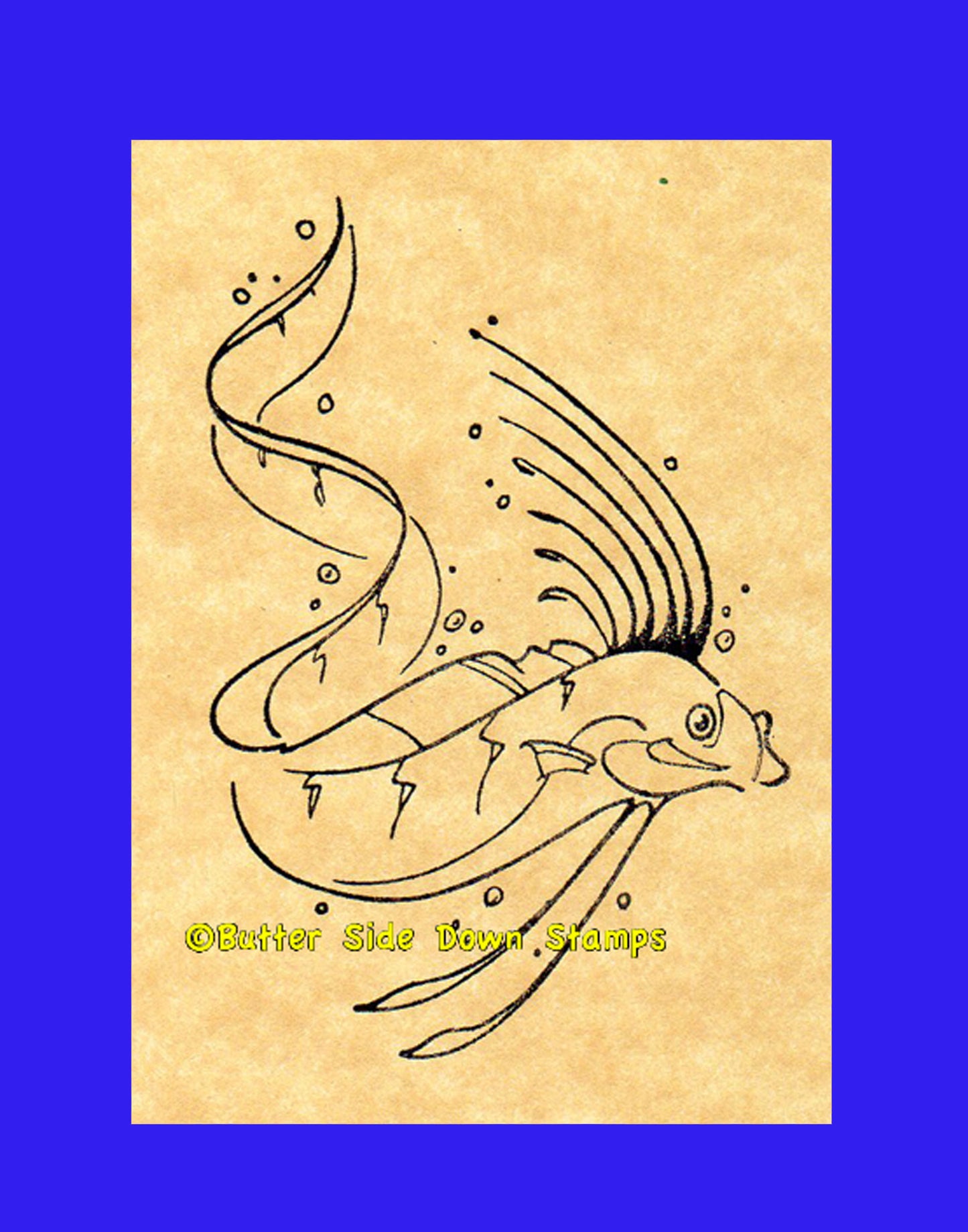 Oarfish Rubber Stamp