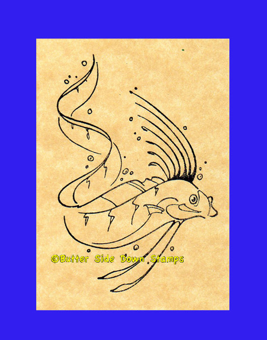 Oarfish Rubber Stamp