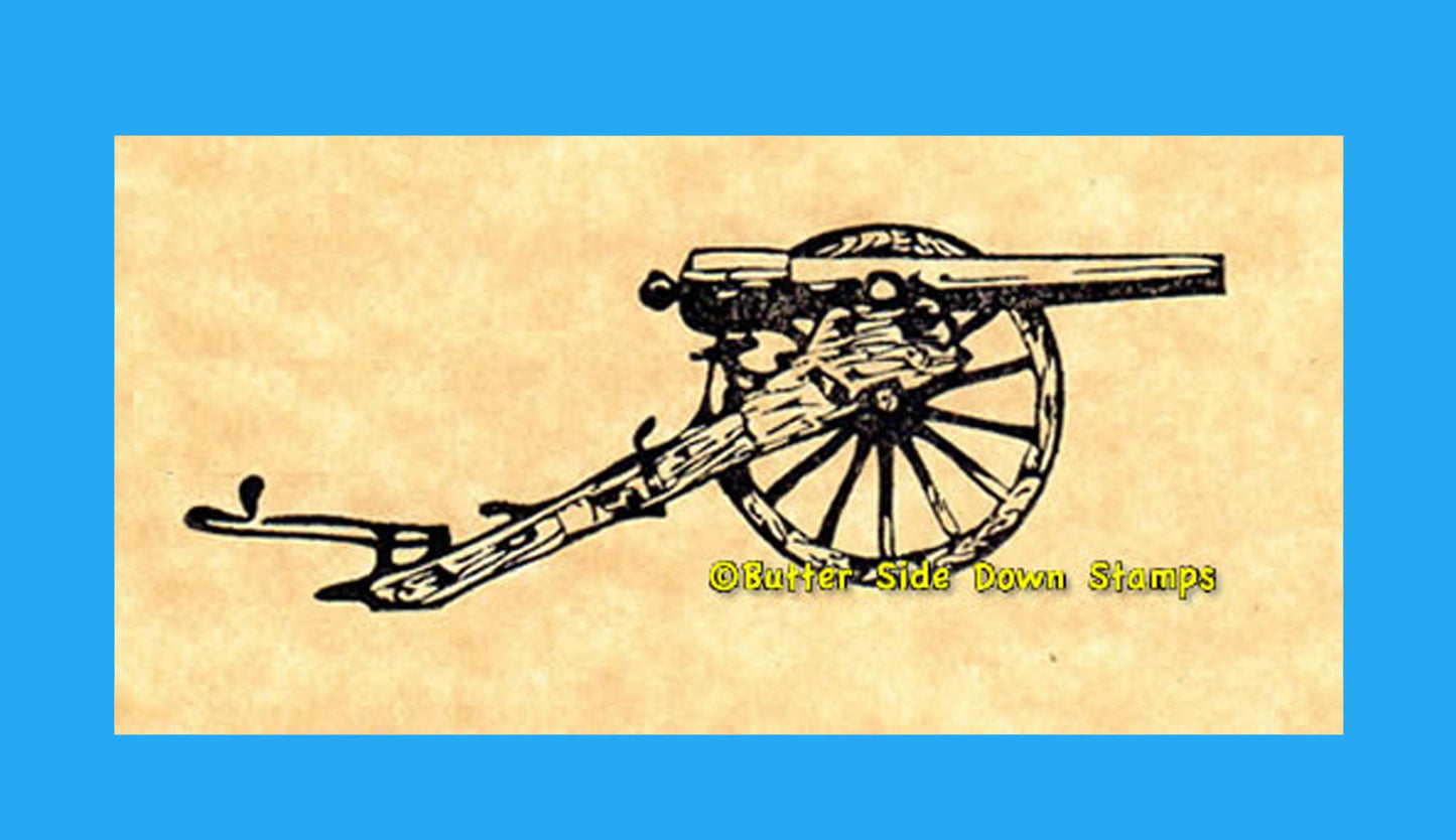 Parrott Gun Field Artillery Cannon Rubber Stamp
