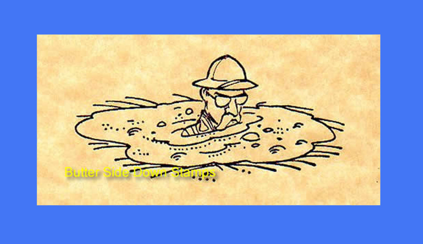 Quicksand Explorer Rubber Stamp