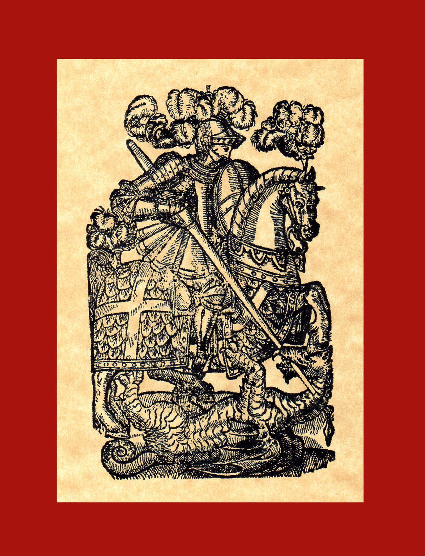 The legendary Redcrosse Knight or St. George.
