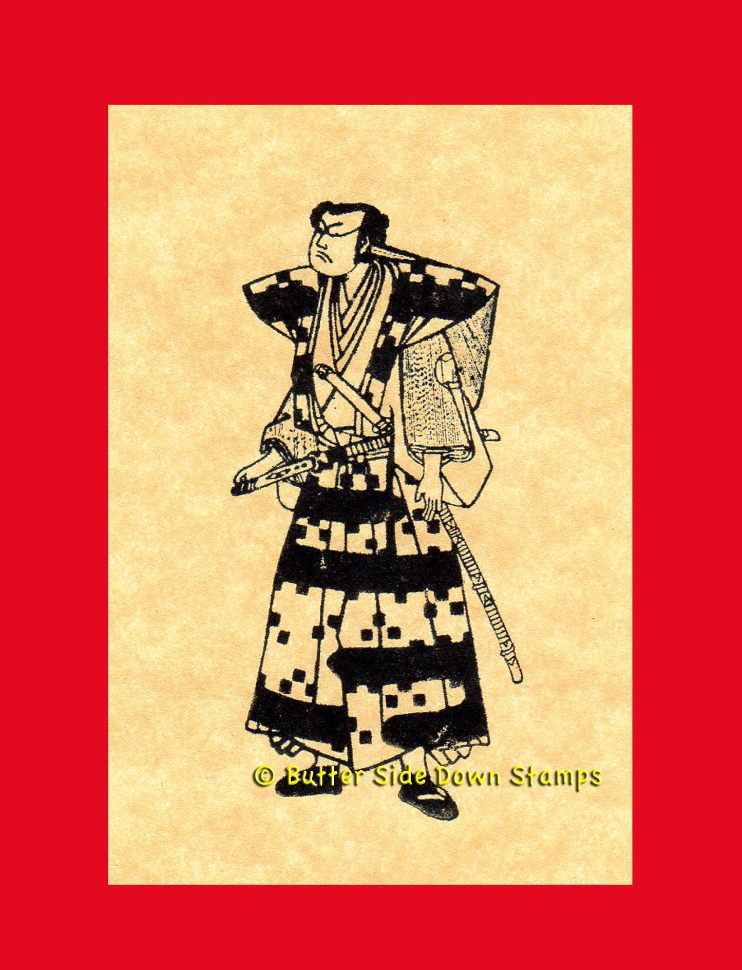 Samurai Rubber Stamp