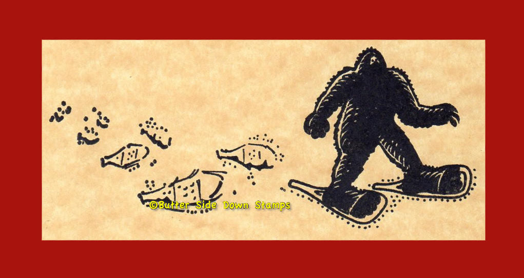 Snowshoe Sasquatch plus snowshoe trail.