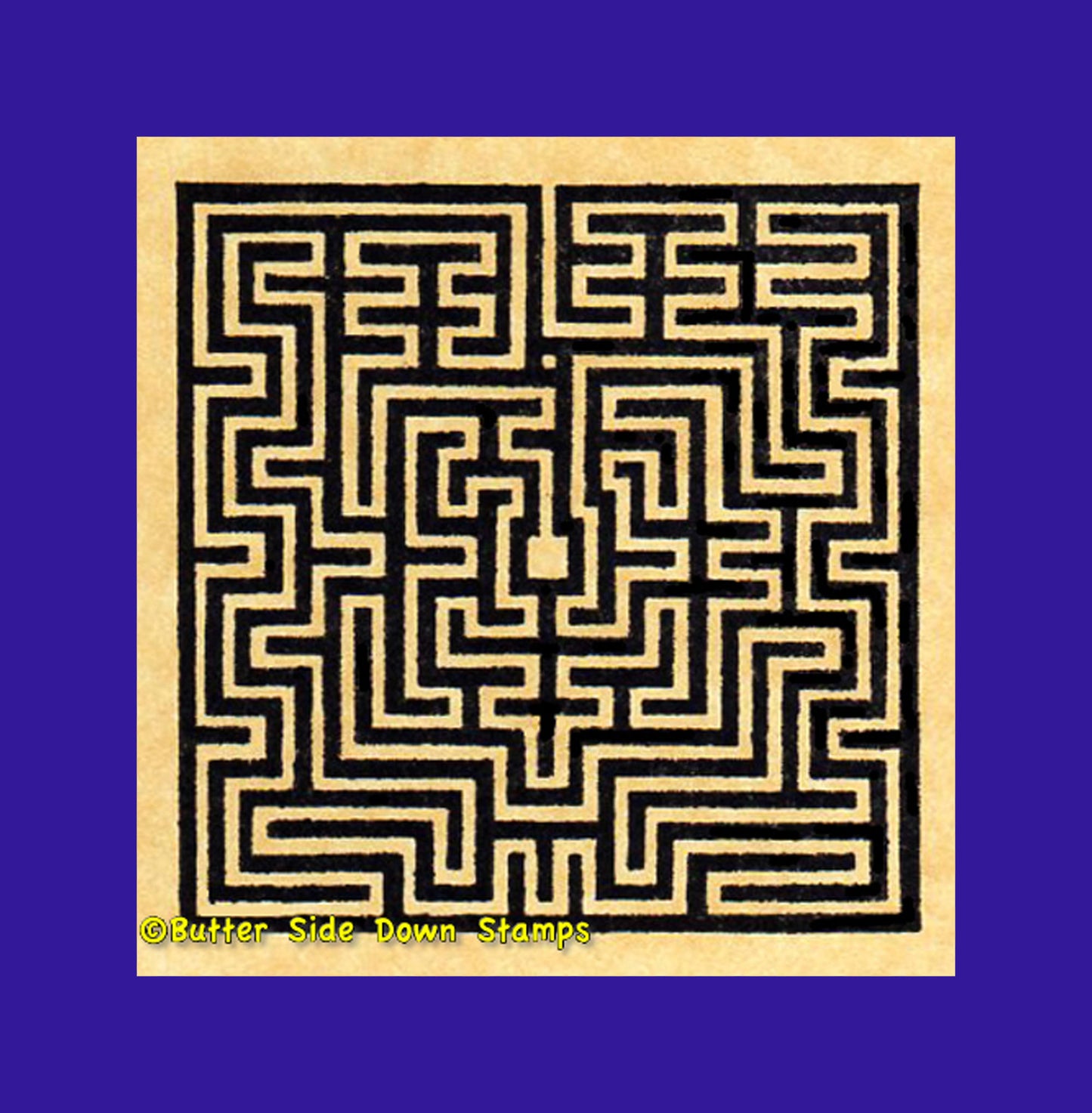 St. Bertin Labyrinth Rubber Stamp