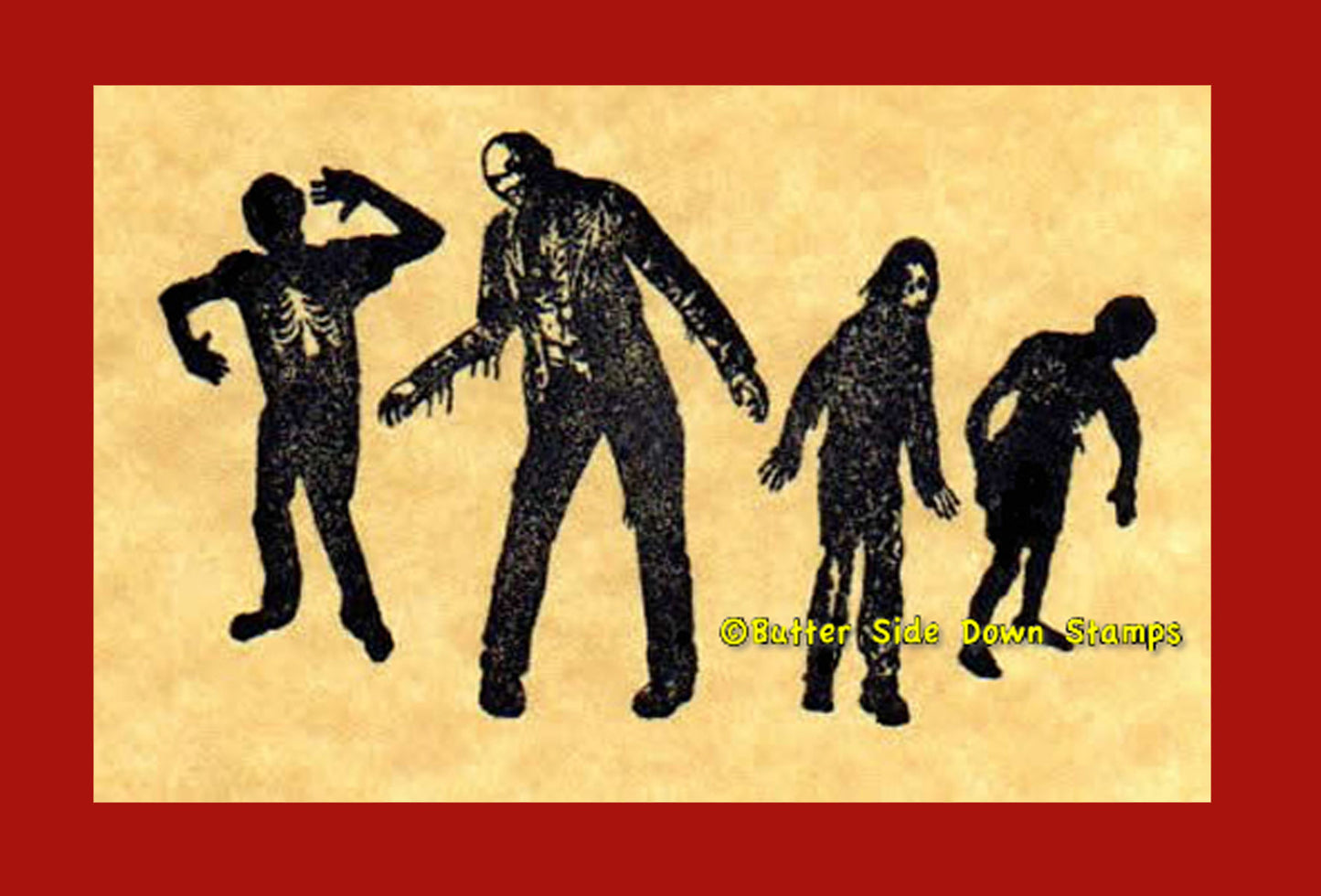 4 shambiling zombies