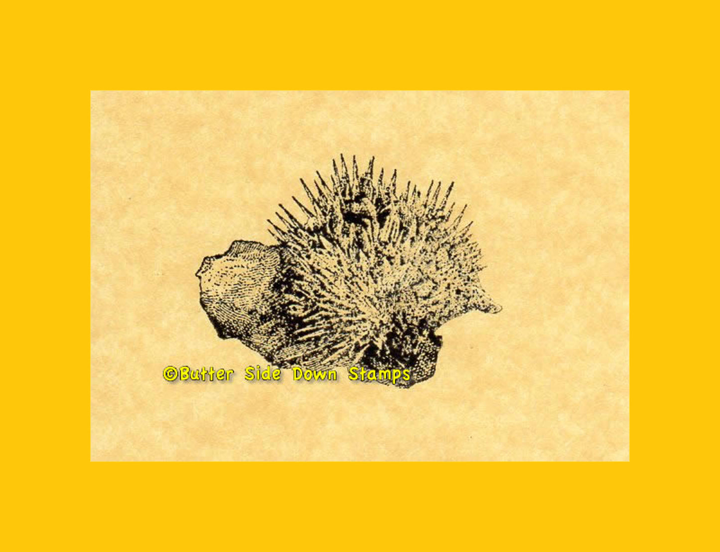 Strontianite Mineral Specimen Rubber Stamp