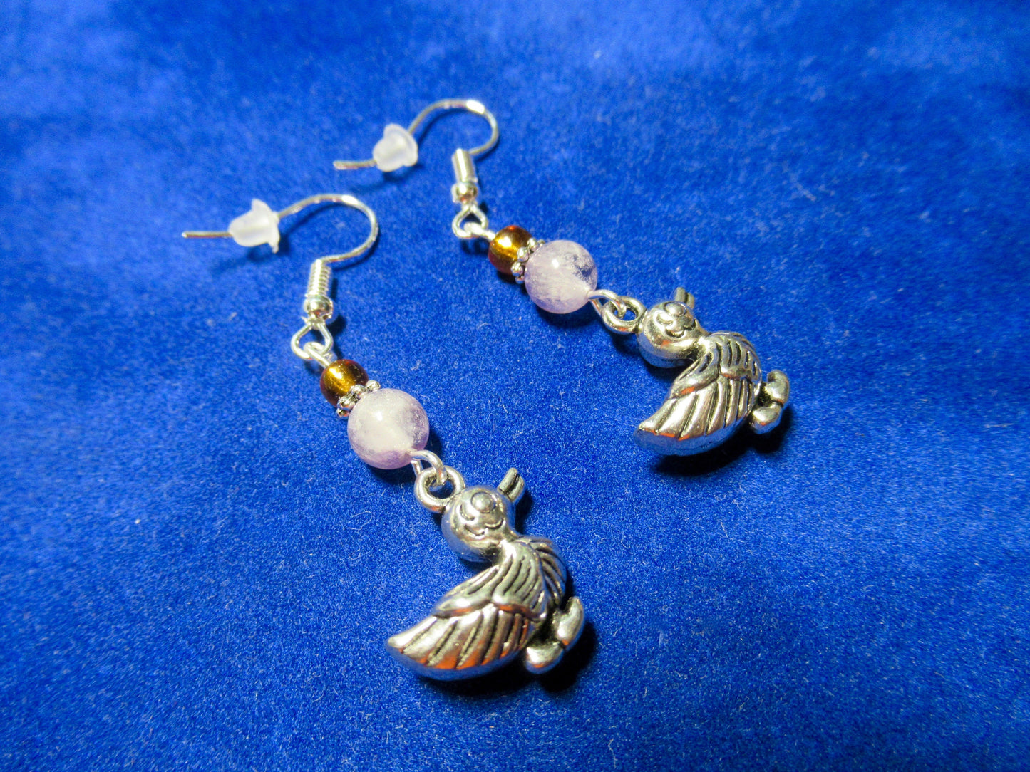 Amethyst Ducky Earrings