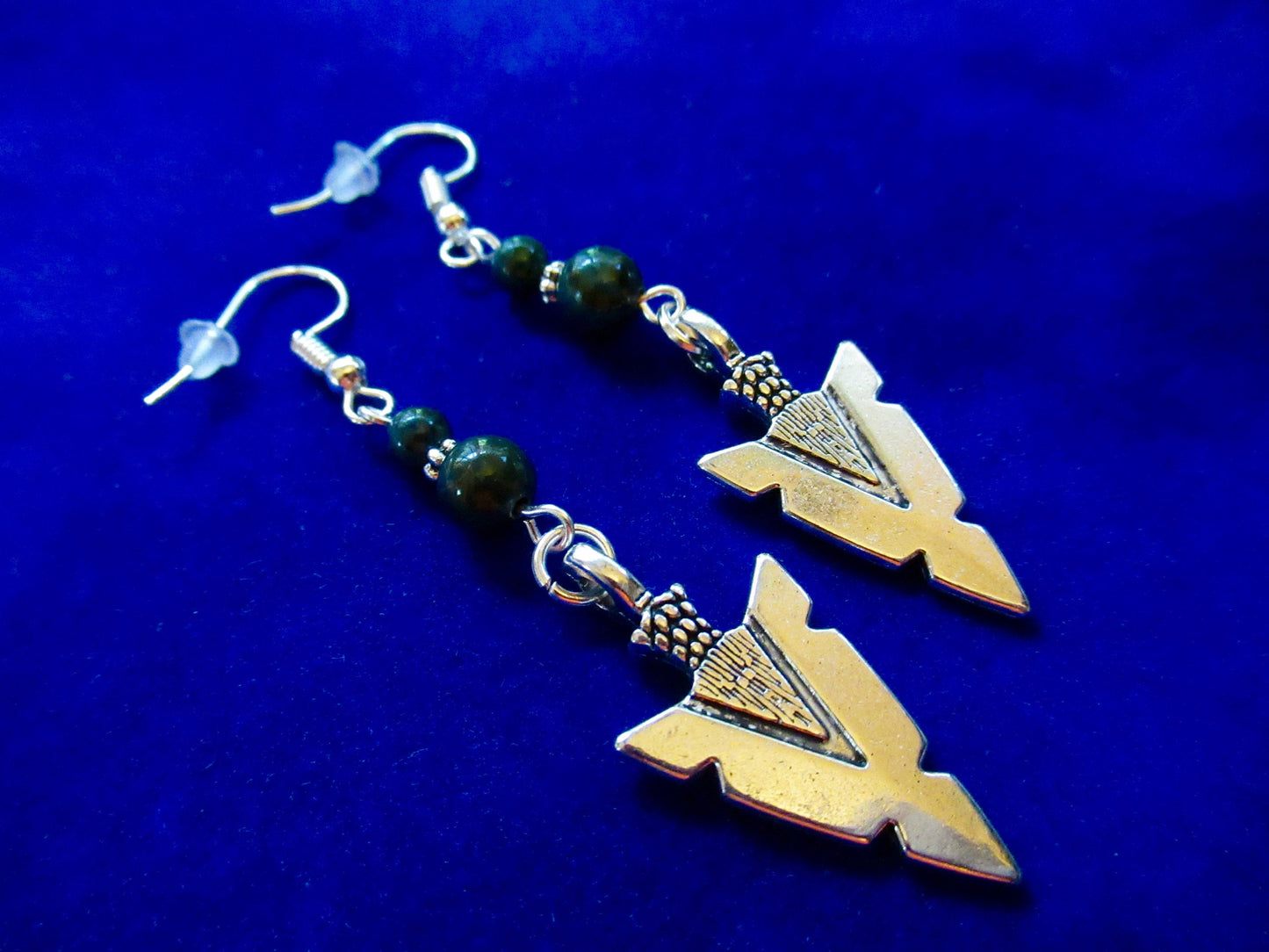 Terra Jasper Arrowhead Earrings