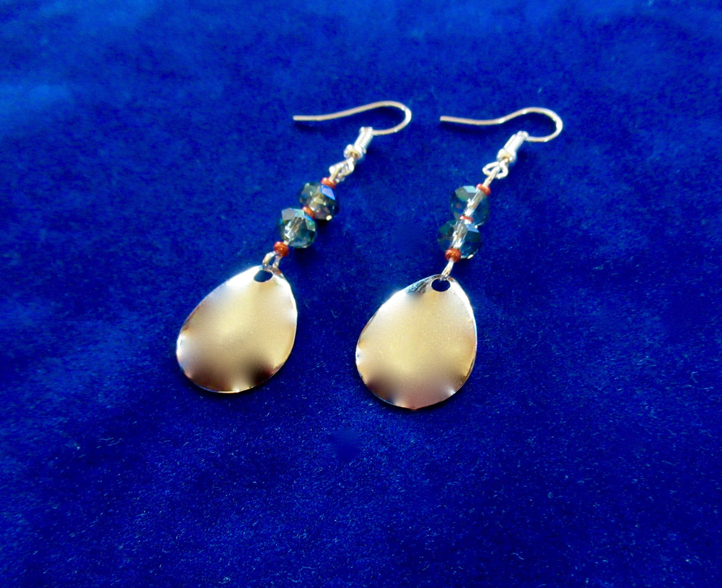 Spinner Bait AB Fishing Lure Earrings