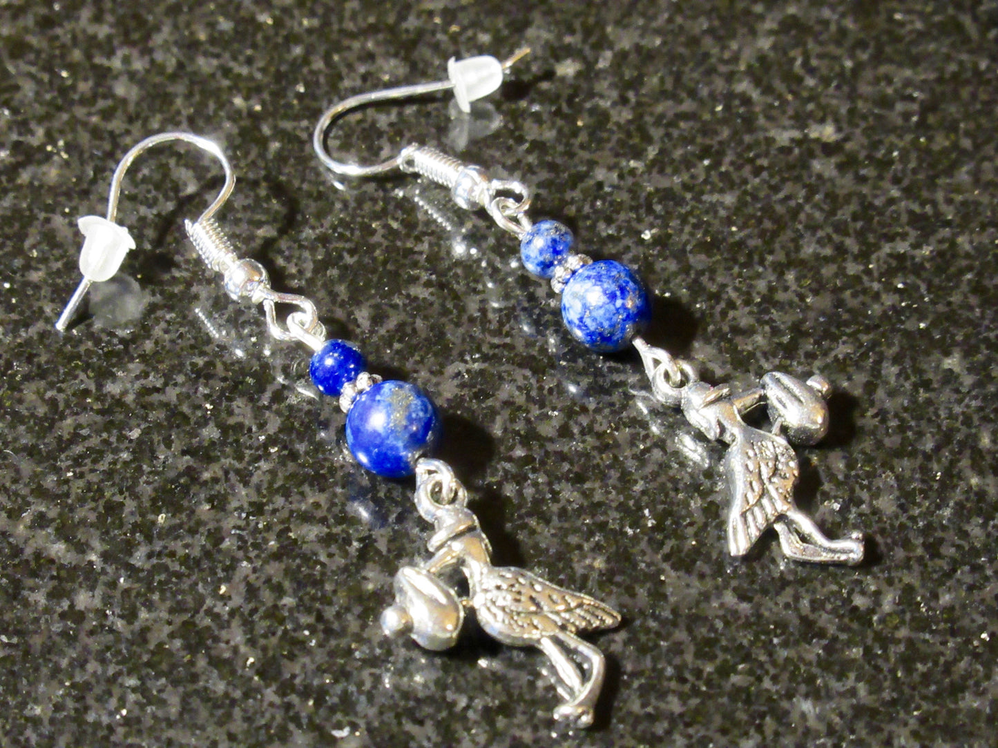 Stork It's a Boy Blue Chrysocolla Earrings
