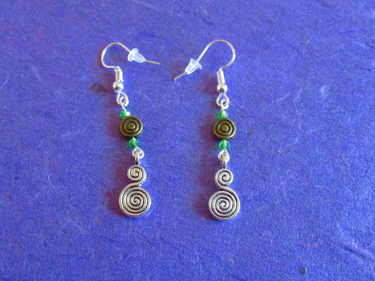 Celtic Spiral Petroglyph Earrings