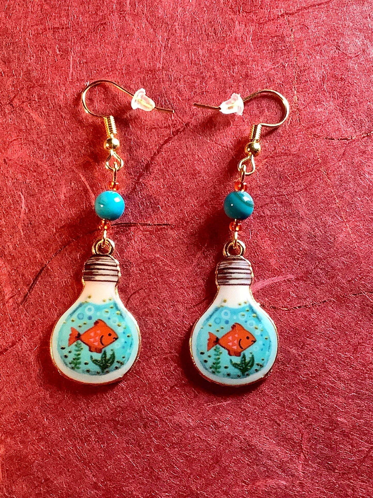 Goldfish Bowl MOP Earrings