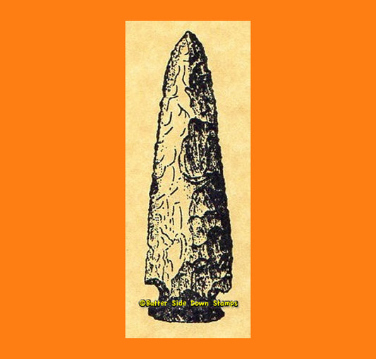 Spearhead Rubber Stamp