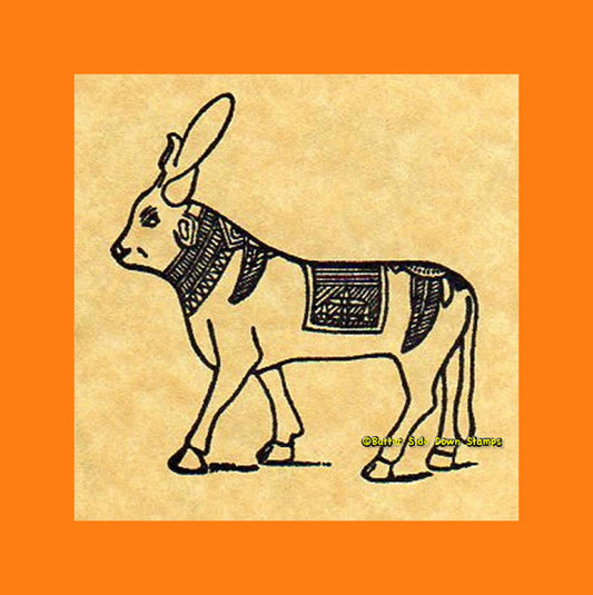 Sacred Apis Bull Rubber Stamp