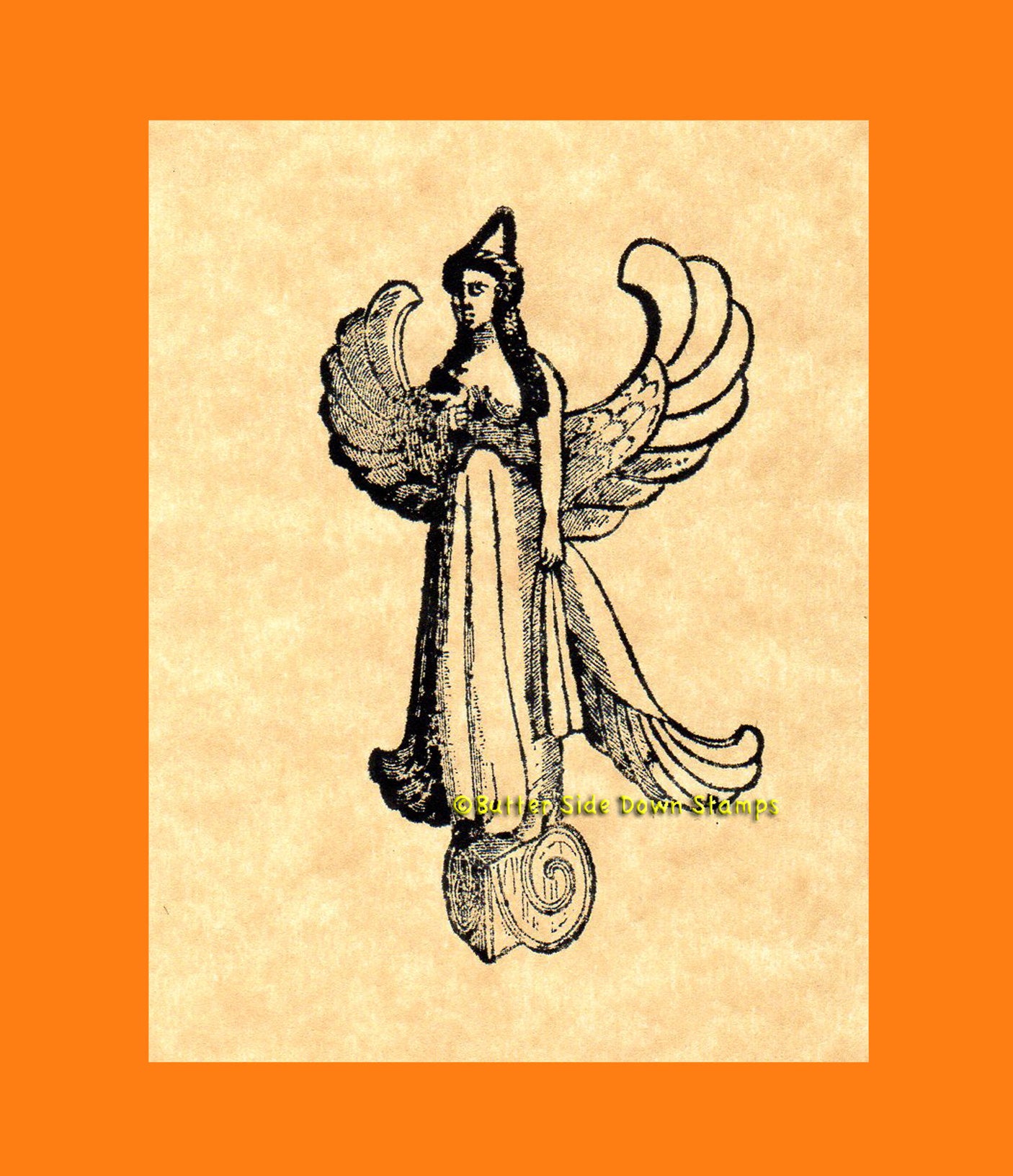 Goddess Astarte Rubber Stamp