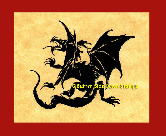 Black Dragon Rubber stamp.