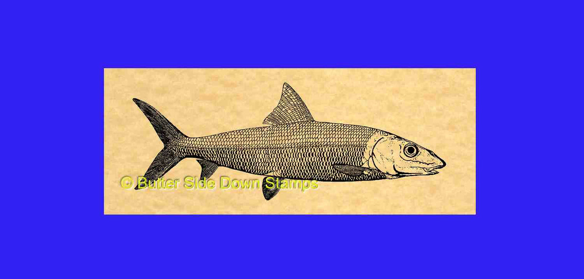 Bonefish Rubber Stamp