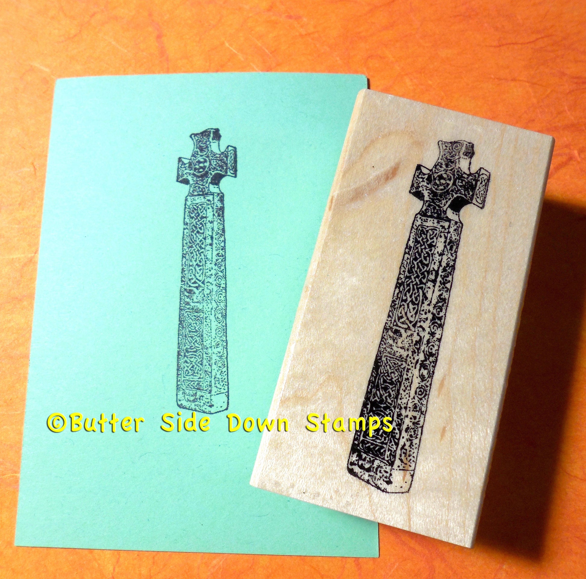 Stamped sample of Celtic Cross.