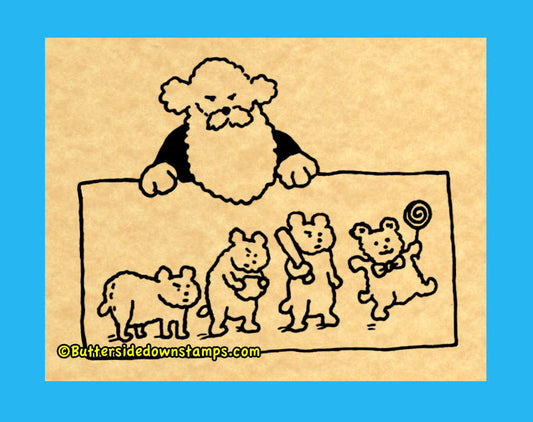 Charles Darwin Teddy Bear Stamp