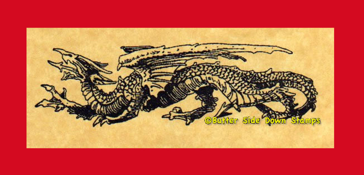 European dragon stamp