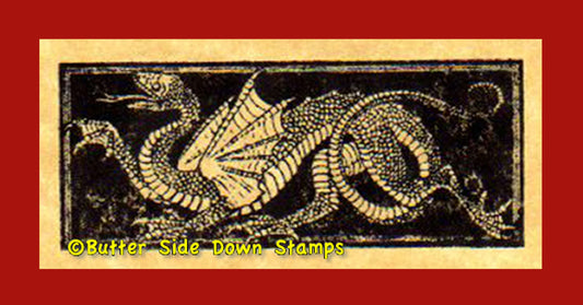 Dragonette Rubber Stamp