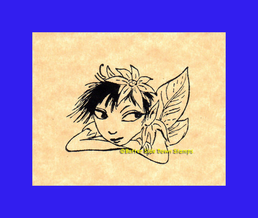 Fairy Daydreamer Rubber Stamp