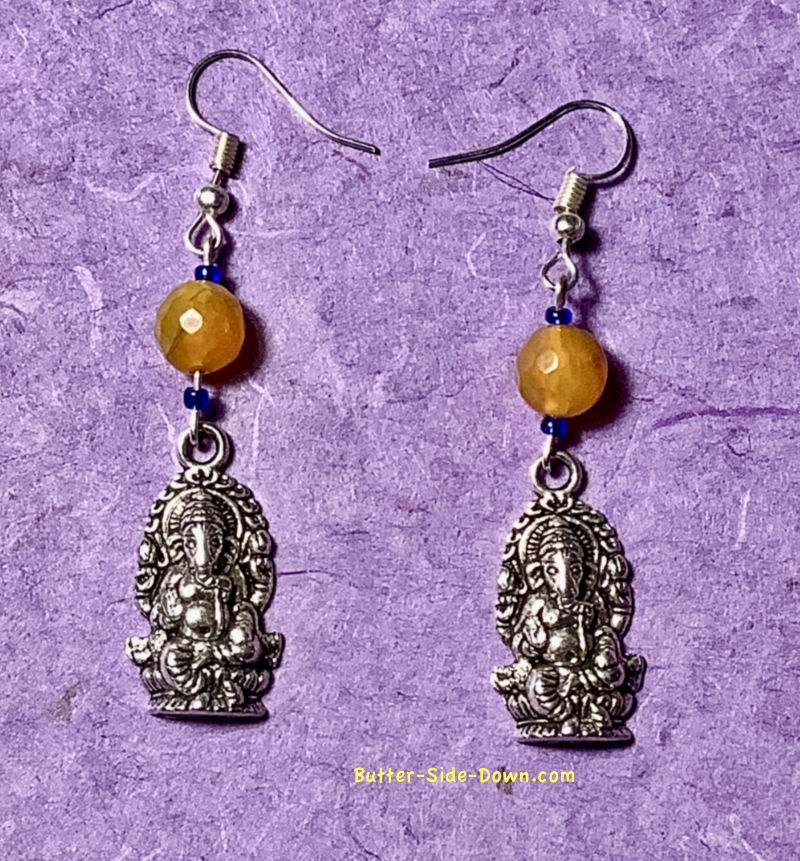 Elephant god earrings