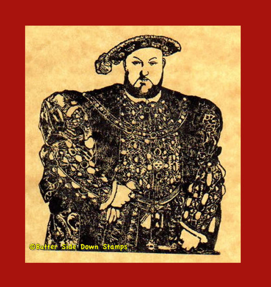 King Henry VIII Rubber Stamp