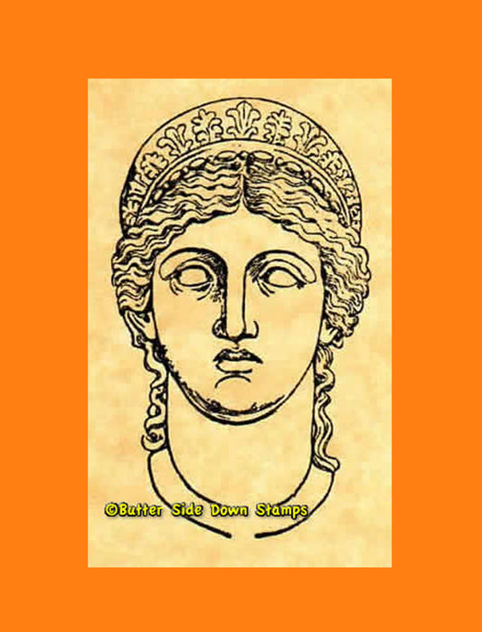 Greek Goddess Hera Rubber Stamp