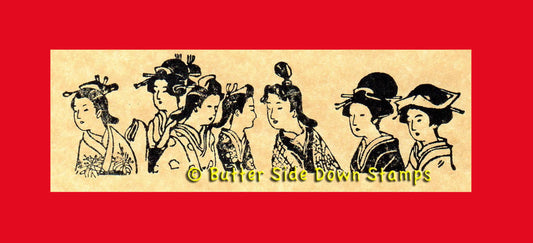 Japanese Women Rubber Stamp