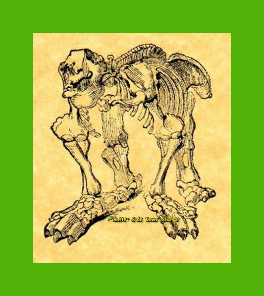 Megatherium Giant Ground Sloth Rubber Stamp